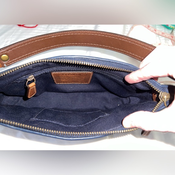 Vintage Y2K denim patchwork Coach small shoulder bag. - Picture 3 of 5